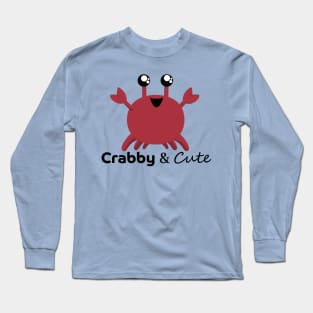 Crabby & Cute - Happy Crab Long Sleeve T-Shirt